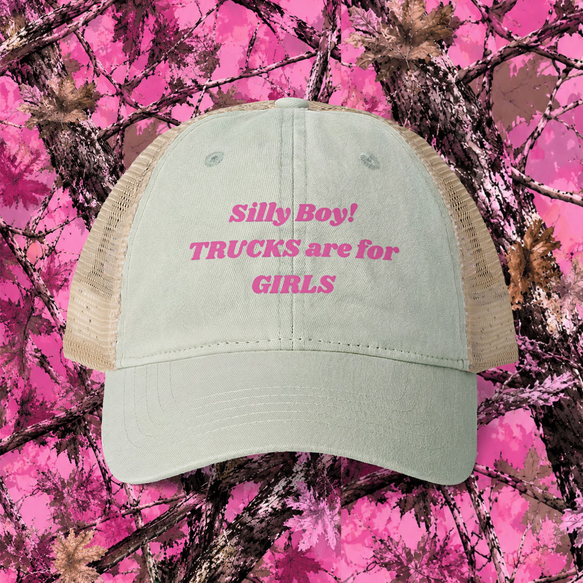 Trucks are for Girls Mesh-Back Cap, Truck Women,