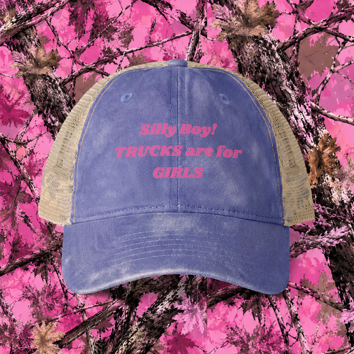 Trucks are for Girls Mesh-Back Cap, Truck Women,