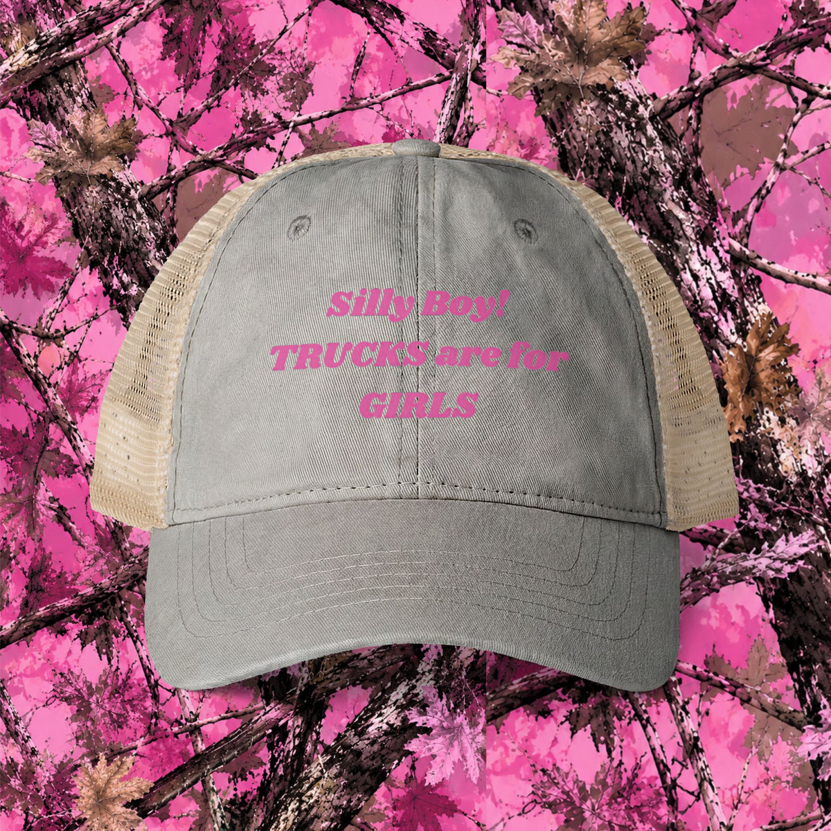 Trucks are for Girls Mesh-Back Cap, Truck Women,