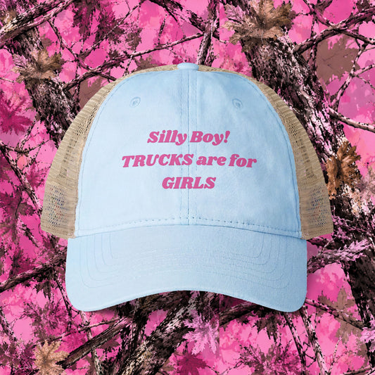 Trucks are for Girls Mesh-Back Cap, Truck Women,