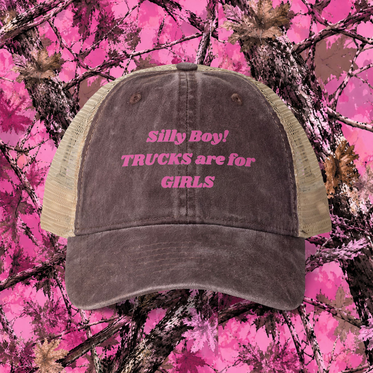 Trucks are for Girls Mesh-Back Cap, Truck Women,