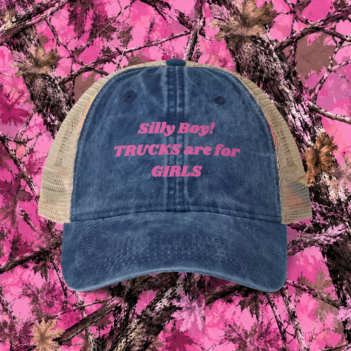 Trucks are for Girls Mesh-Back Cap, Truck Women,