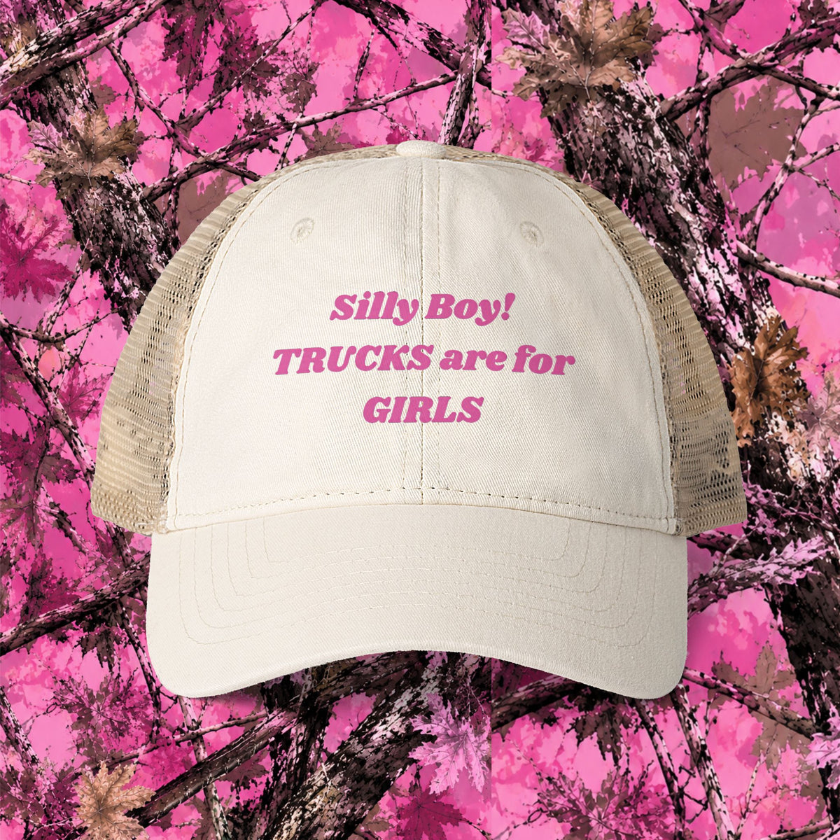 Trucks are for Girls Mesh-Back Cap, Truck Women,