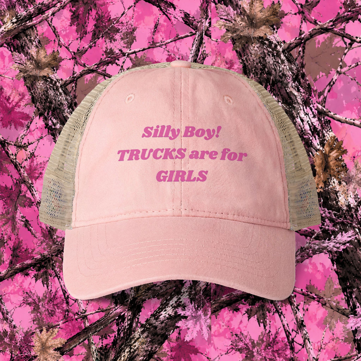 Trucks are for Girls Mesh-Back Cap, Truck Women,