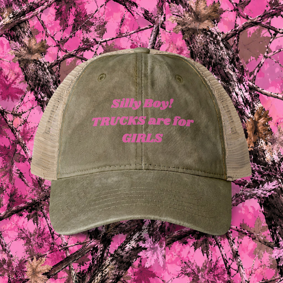 Trucks are for Girls Mesh-Back Cap, Truck Women,