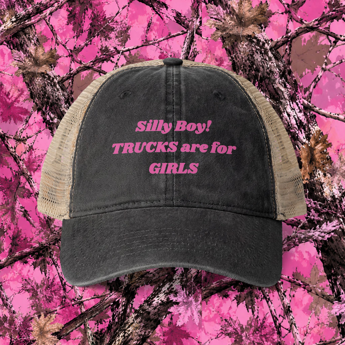 Trucks are for Girls Mesh-Back Cap, Truck Women,